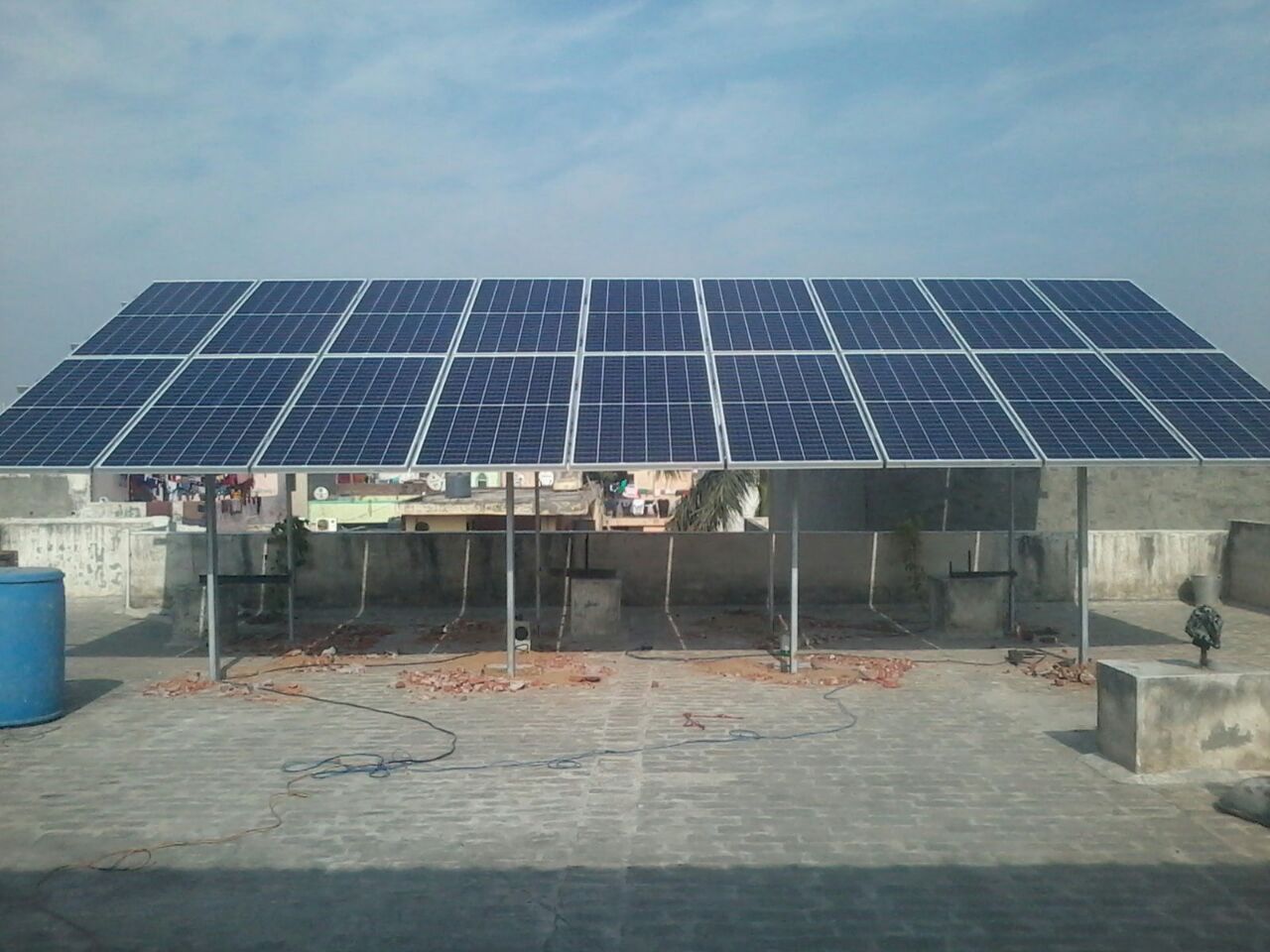 6KWp Roof Top for Spiritual Organisation at Faridabad, Haryana(Net Metering)