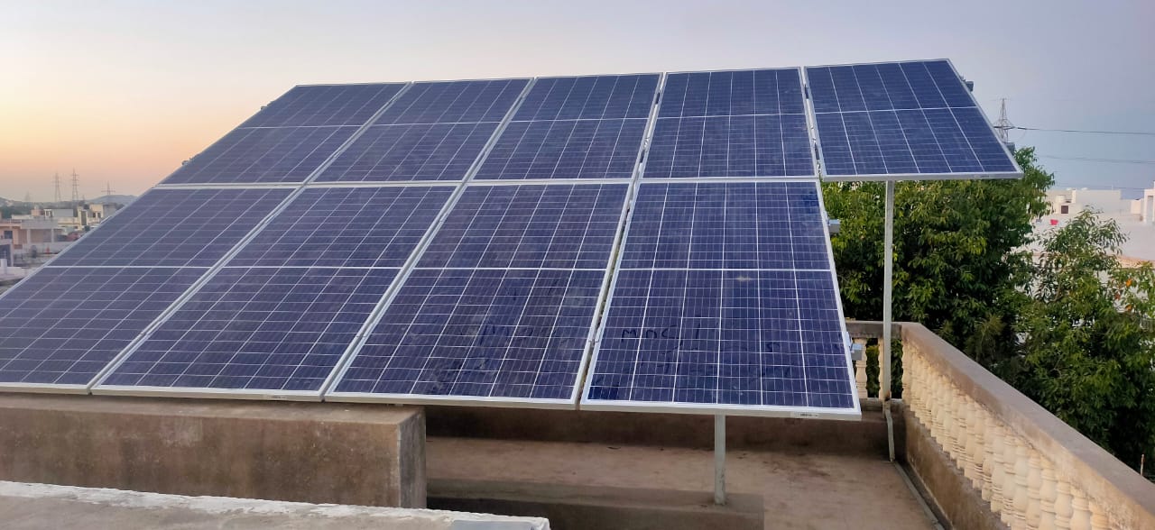 3KWp Residential Rooftop at Beawar, Rajasthan (Net Metering)